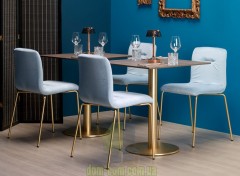 Изящный стул с каркасом под латунь SCAB Design Alice Pop 2673