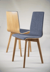 Стул из гнутой фанеры Delta Luka Soft RW