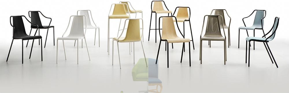 Стильный металлический стул Midj Ola