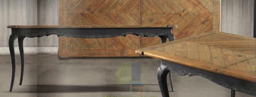 Классический раскладной стол в витанжной отделке Dialma brown DB002924