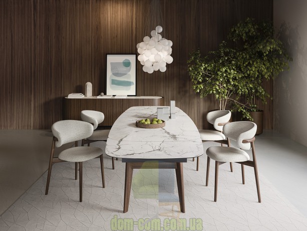 Раскладной стол с керамической столешницей Abrey Calligaris CS4127