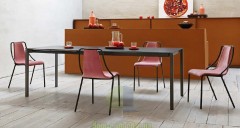 Стильный металлический стул с мягким сидением  Midj Ola