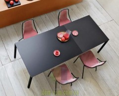 Стильный металлический стул с мягким сидением  Midj Ola