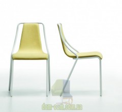 Стильный металлический стул с мягким сидением  Midj Ola