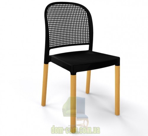 Стул с мягкими линиями на деревяных ножках Gaber PANAMA