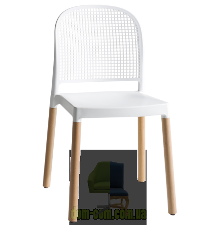 Стул с мягкими линиями на деревяных ножках Gaber PANAMA