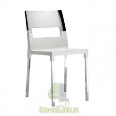 Пластиковый стул на хромированных ножках SCAB Design Diva Star