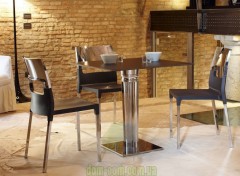 Пластиковый стул на хромированных ножках SCAB Design Diva Star