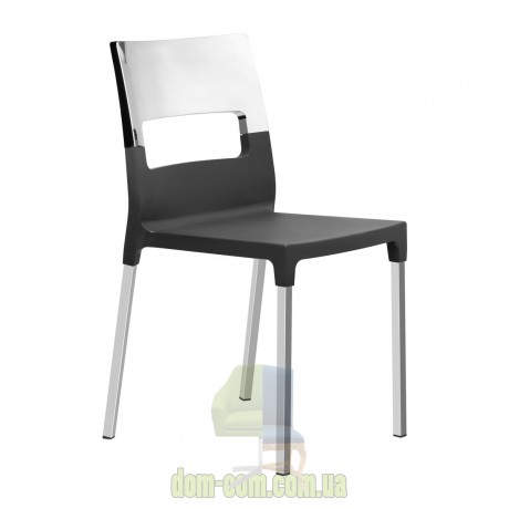 Пластиковый стул на хромированных ножках SCAB Design Diva Star
