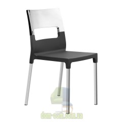 Пластиковый стул на хромированных ножках SCAB Design Diva Star