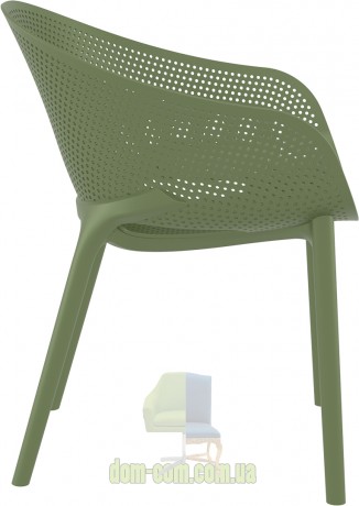Штабелируемое кресло Sky Pro 151 Siesta зеленый