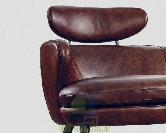 Винтажный диван с подголовниками Dialma brown DB004918