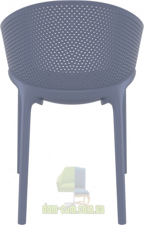 Штабелируемое кресло Sky Pro 151 Siesta серо-голубой