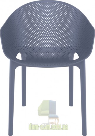 Штабелируемое кресло Sky Pro 151 Siesta серо-голубой