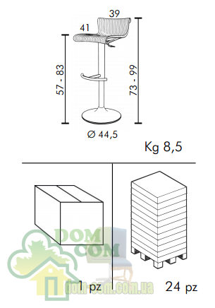 Стул барный Nardi Conte