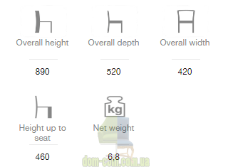 Стул с изогнутой спинкой Fameg A-0139
