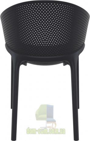 Штабелируемое кресло Sky Pro 151 Siesta черный
