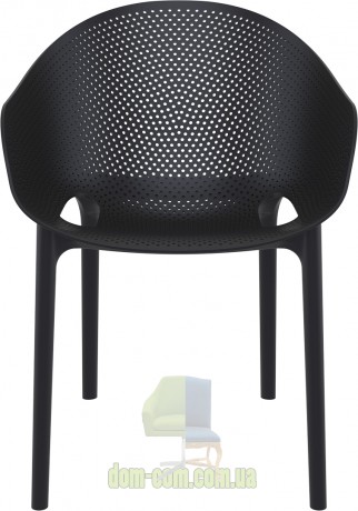 Штабелируемое кресло Sky Pro 151 Siesta черный