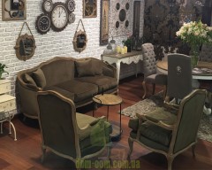 Диван в стиле шейби шик Dialma Brown DB001255