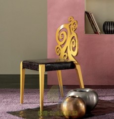 Стул с деревянной ажурной спинкой Cizeta Sendy 152 R SE