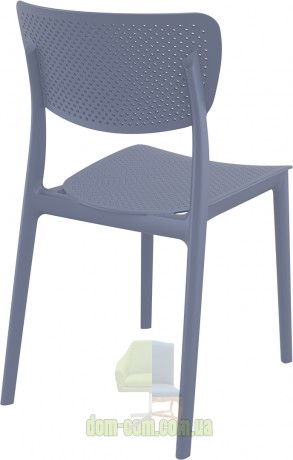 Сетчатый стул для улицы Lucy  Siesta 129 серо-голубой