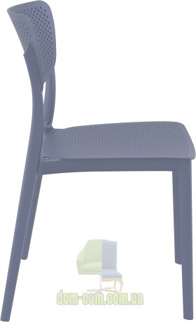 Сетчатый стул для улицы Lucy  Siesta 129 серо-голубой