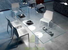 Pаскладной стеклянный стол Cattelan Italia Azimut