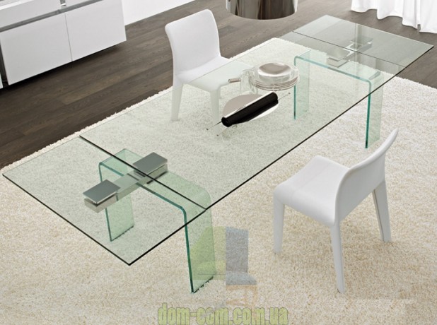 Pаскладной стеклянный стол Cattelan Italia Azimut