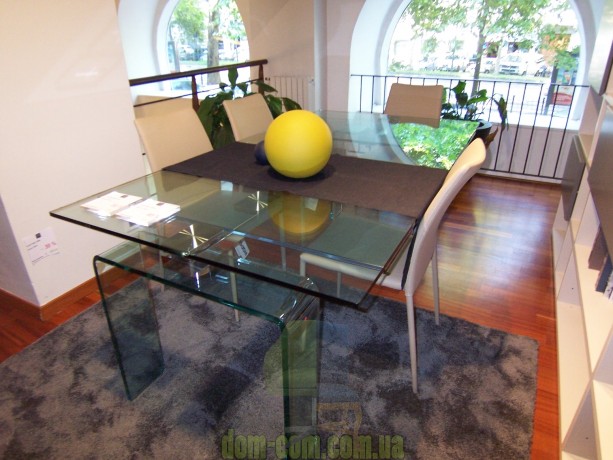 Pаскладной стеклянный стол Cattelan Italia Azimut