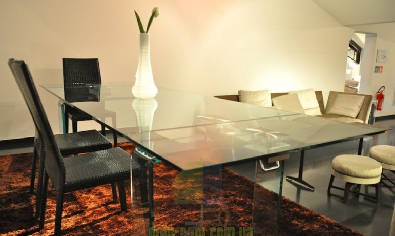 Pаскладной стеклянный стол Cattelan Italia Azimut