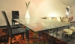 Pаскладной стеклянный стол Cattelan Italia Azimut