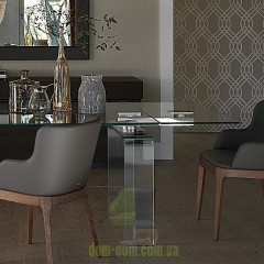 Pаскладной стеклянный стол Cattelan Italia Azimut