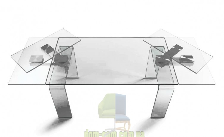 Pаскладной стеклянный стол Cattelan Italia Azimut