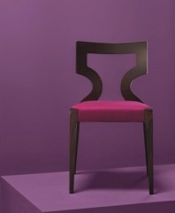 Стул с деревянной рельефной спинкой Cizeta Sendy 152  1SE  2SE 