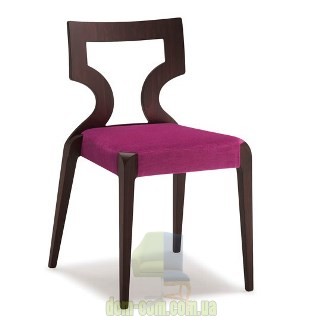 Стул с деревянной рельефной спинкой Cizeta Sendy 152 1SE 2SE