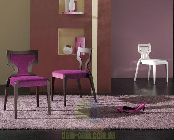 Стул с деревянной рельефной спинкой Cizeta Sendy 152 1SE 2SE