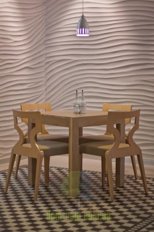 Стул с деревянной рельефной спинкой Cizeta Sendy 152 1SE 2SE