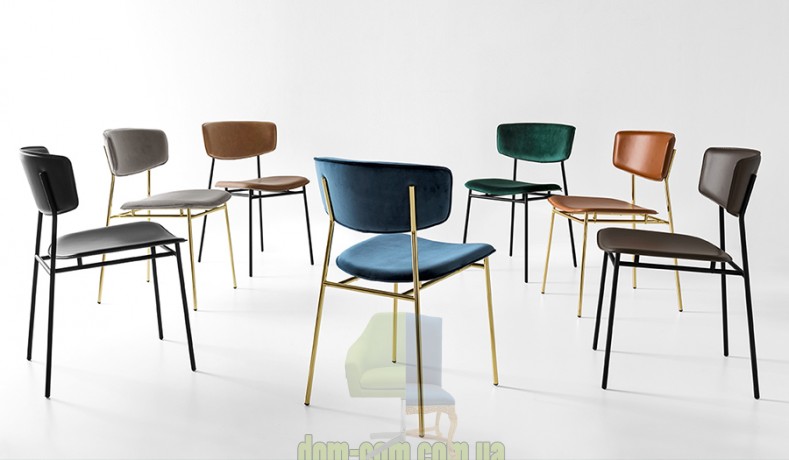 Стул на тонком металлическом каркасе Calligaris Fifties CS/1854