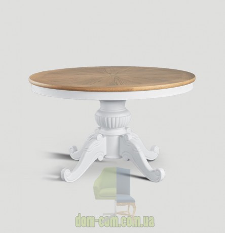 Стол круглый деревянный прованс Dialma Brown DB004855 DB004856