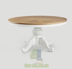 Большой круглый деревянный стол прованс Dialma Brown DB004857 DB004858