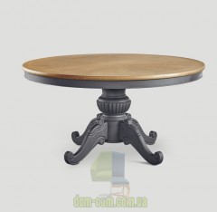 Большой круглый деревянный стол прованс Dialma Brown DB004857 DB004858