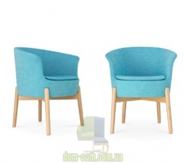 Дизайнерское кресло на деревянных ножках Noti Tulli