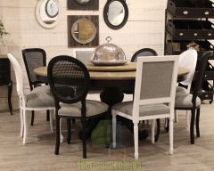 Большой обеденный стол с поворотной столешней DB004846 DB004847