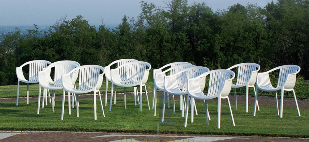 Плетеное пластиковое кресло Pedrali Tatami 306