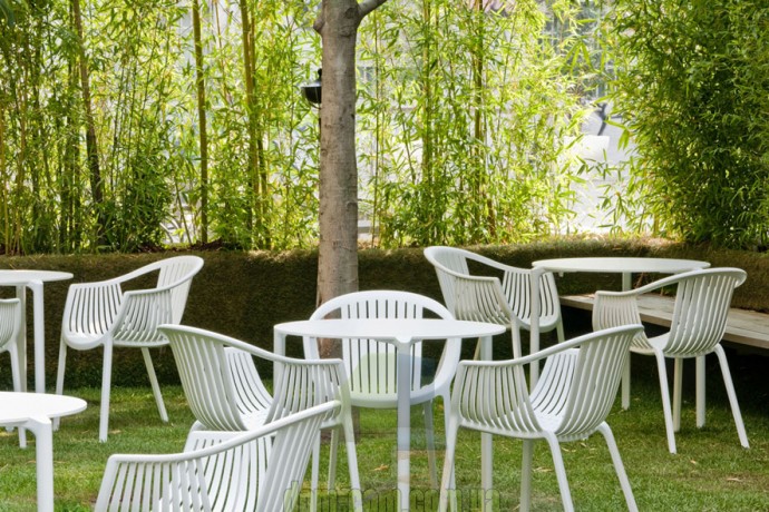 Плетеное пластиковое кресло Pedrali Tatami 306