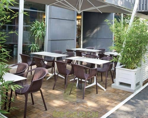 Плетеное пластиковое кресло Pedrali Tatami 306