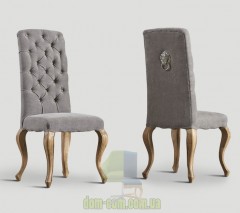 Мягкий стул с высокой спинкой и утяжками Dialma Brown DB003704