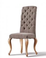 Мягкий стул с высокой спинкой и утяжками Dialma Brown DB003704