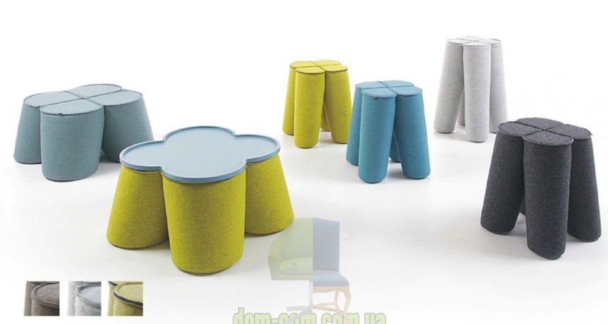 Мягкий табурет-стол Noti Trefle