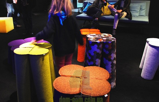 Мягкий табурет-стол Noti Trefle